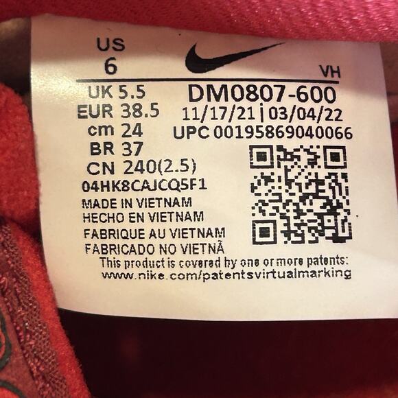 Nike‎ SB Dunk Low Cherry Red Sneakers Mens 6 Womens 7.5 Fruit Pack DM0807-600 main image 9
